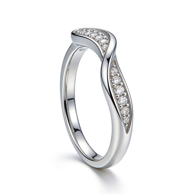 Silver Infinity CZ Ring