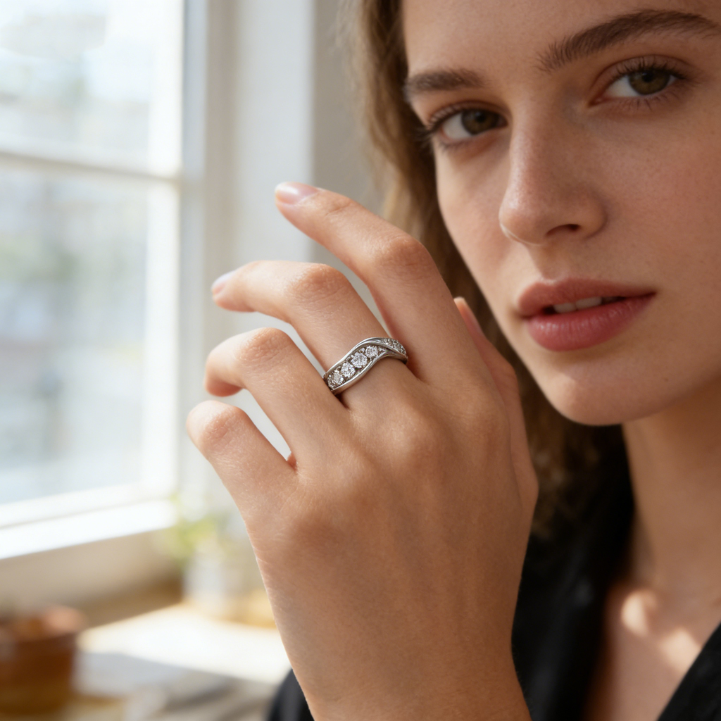 Silver Infinity CZ Ring