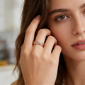 Rose Gold Triple Band CZ Ring