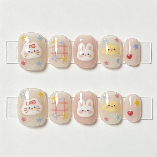 Cute Cartoon Character Press-On Nails
